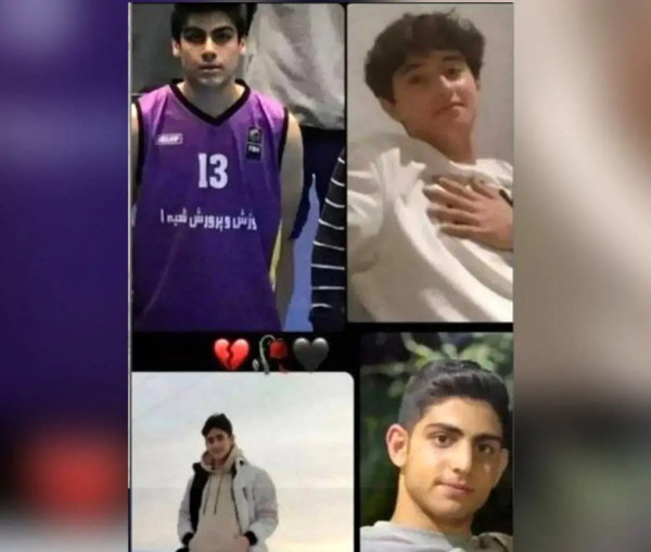 عکس محمد امین کاظمی بسکتبال