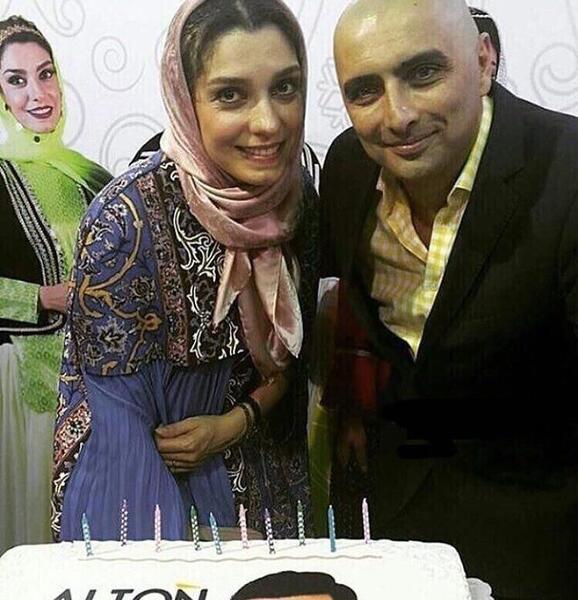 عکس امین فالجی و همسرش