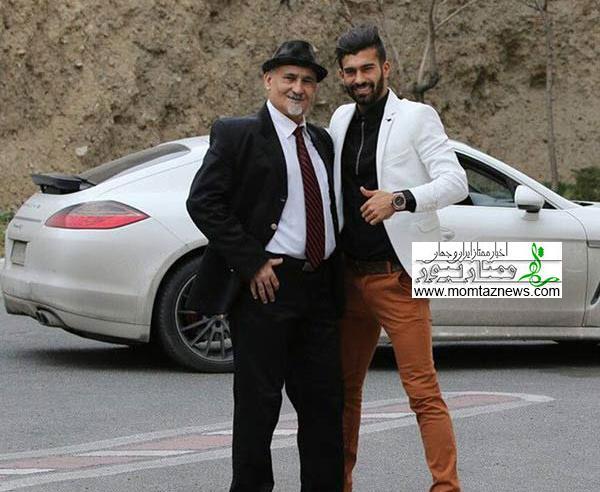 عکس رامین رضاییان با ماشینش