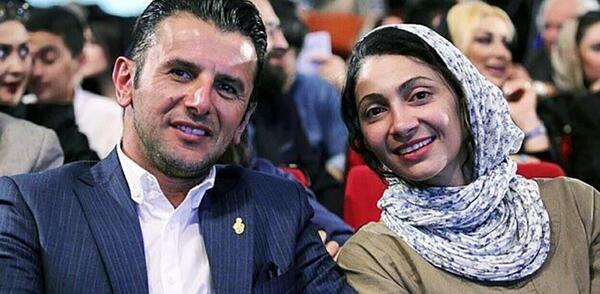 عکس جدید امین حیایی و همسرش
