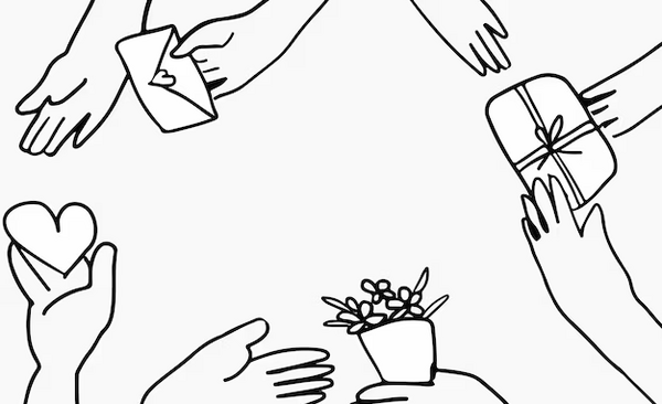 نقاشی عکس درباره احسان و نیکوکاری