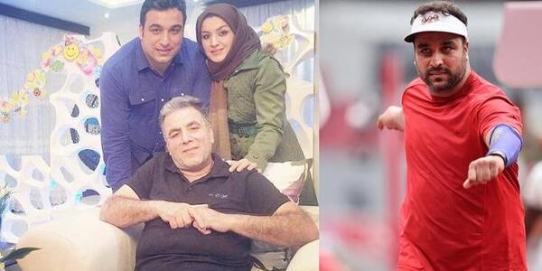 عکس احسان حدادی و همسرش