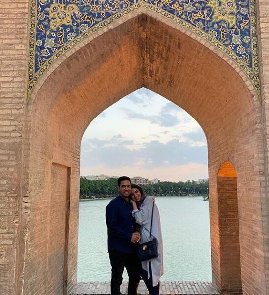 عکس های احسان حاج صفی و همسرش