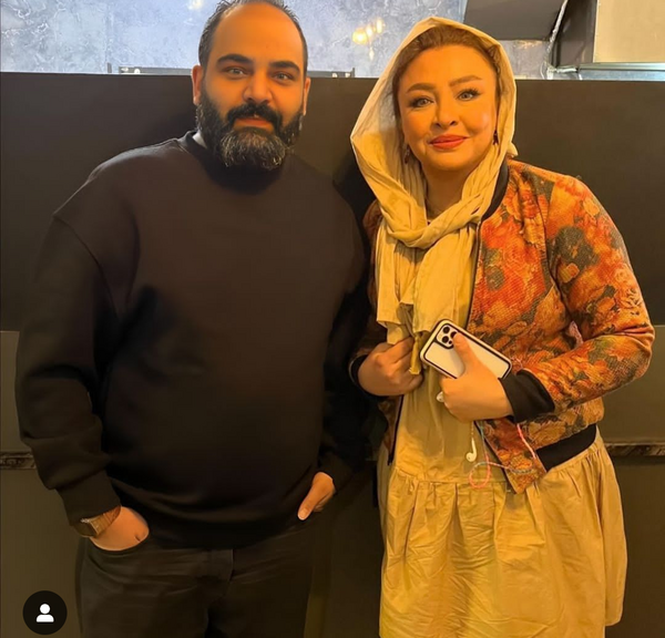 عکس احسان علیخانی با زنش