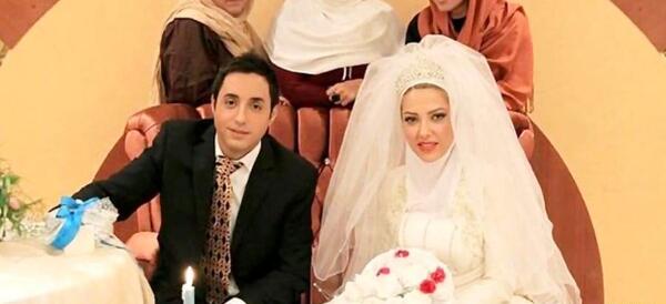لیلا عکس عروسی احسان علیخانی و همسرش
