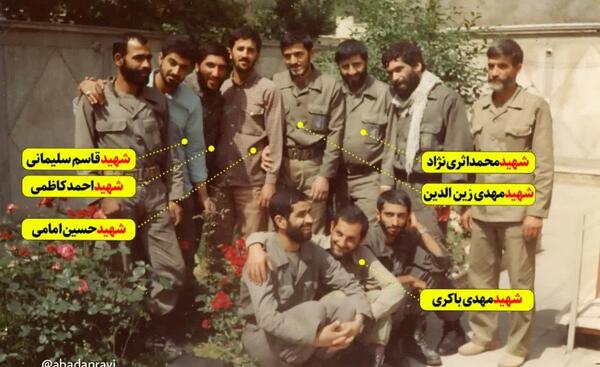 عکس احمد کاظمی و قاسم سلیمانی