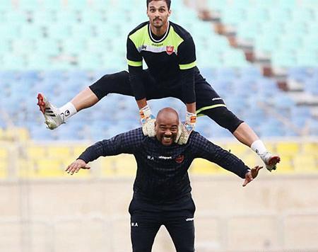 عکس احمد گوهری دروازه بان پرسپولیس