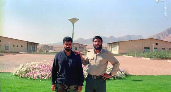 عکس شهید احمد کاظمی با سردار سلیمانی