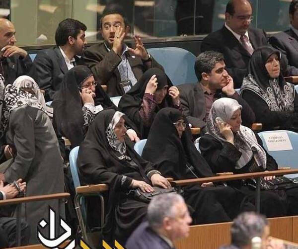 عکس احمدی نژاد در نیویورک