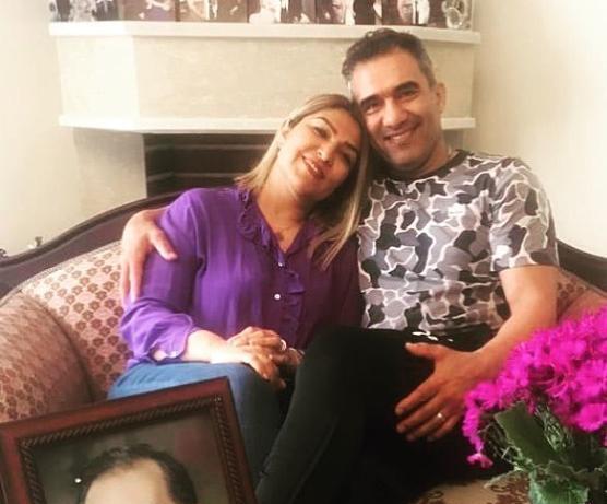 عکس احمدرضا عابدزاده و پسرش