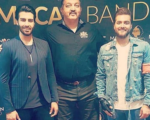 عکس احمد ایراندوست با بهرام افشاری