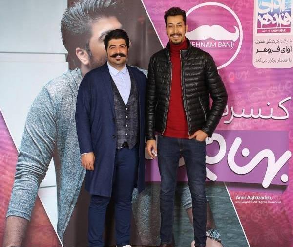 عکس احمد ایراندوست با بهرام افشاری