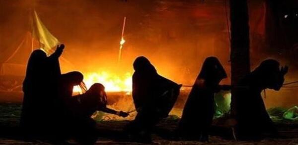 عکس حرکت اسرای کربلا به طرف شام