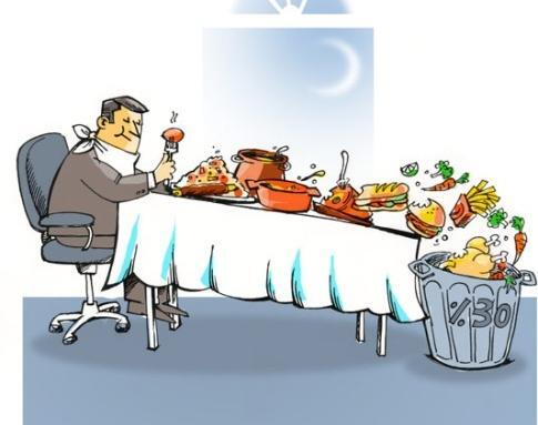 عکس برای اسراف نکردن غذا