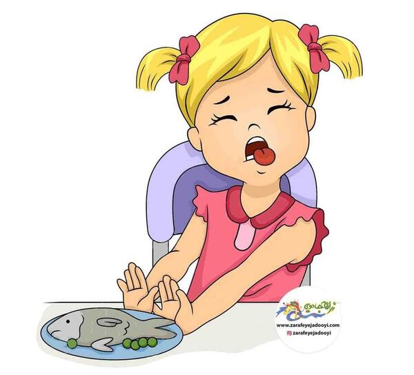 عکس برای اسراف نکردن غذا