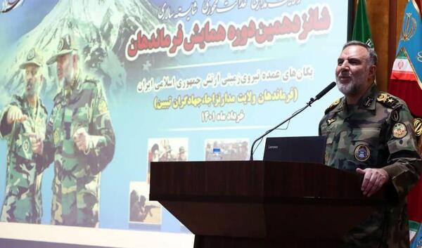عکس امیر حیدری فرمانده نیروی زمینی ارتش