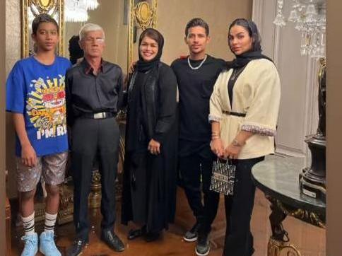 عکس امید نورافکن و همسرش