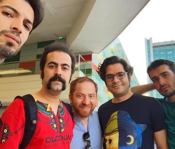 عکس امید نعمتی و همسرش