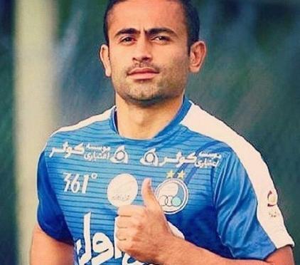 عکس امید ابراهیمی و فرزندش