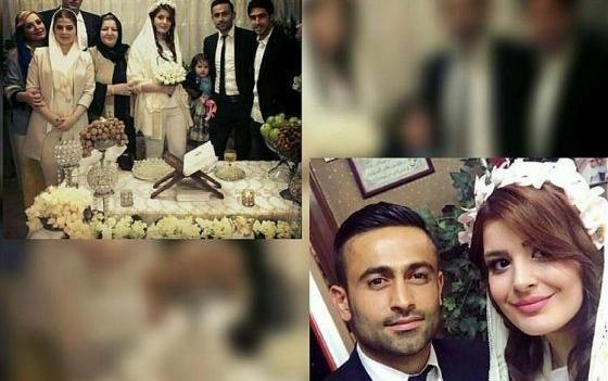 عکس امید ابراهیمی و فرزندش