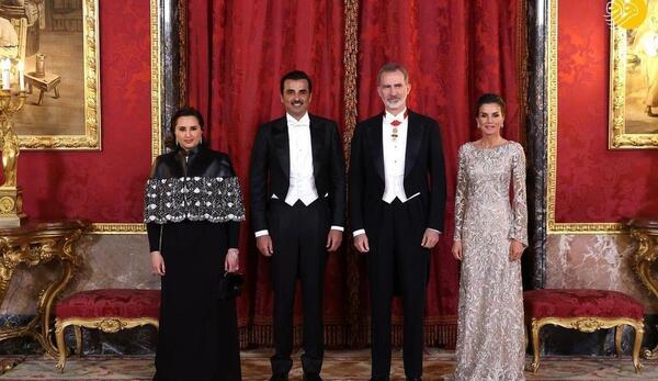 عکس امیر قطر در ایران