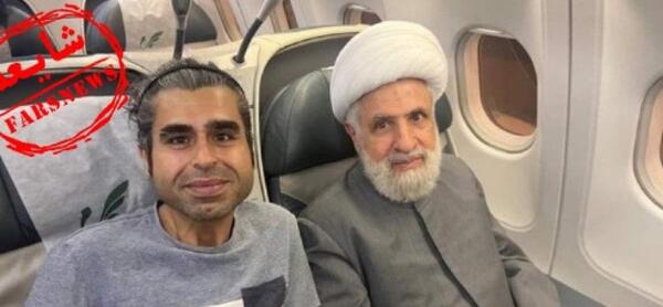 عکس امیر نوری با نعیم قاسم