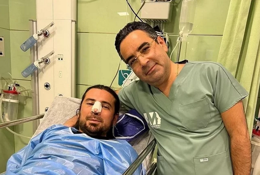 عکس قبل عمل امیر عباس گلاب