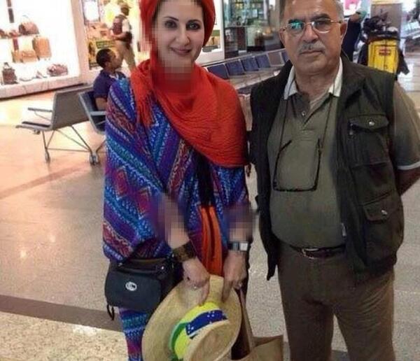 عکس فاطمه حسینی و شوهرش