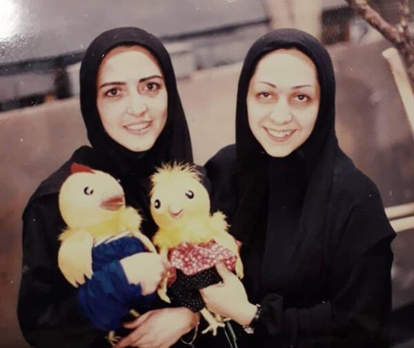 عکس مریم سعادت با همسرش
