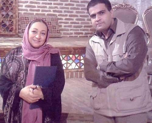 عکس مریم سعادت با همسرش