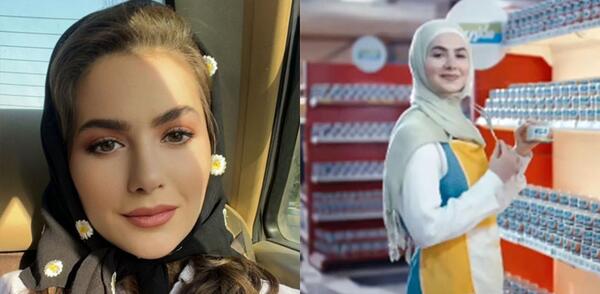 عکس مریم جون در تبلیغات تلویزیون
