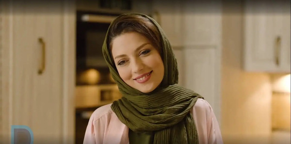 عکس مریم جون در تبلیغات تلویزیون