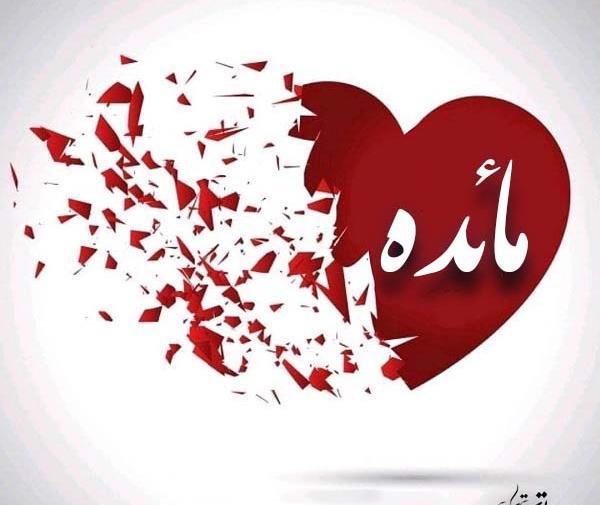 عکس نوشته اسم مائده به انگلیسی