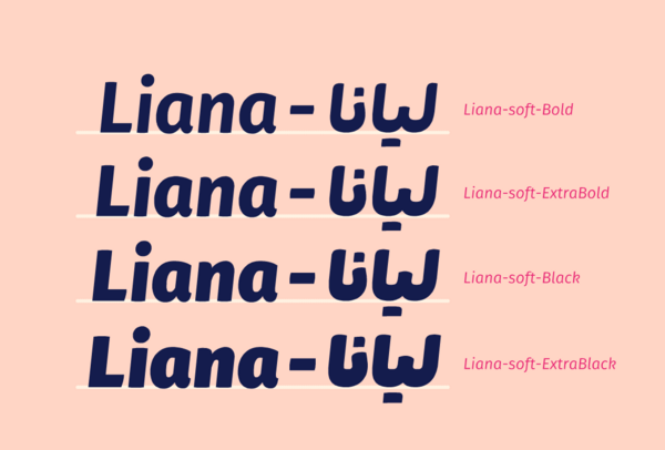عکس نوشته لیانا به انگلیسی