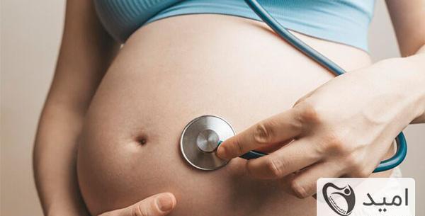 عکس نوشته شنیدن صدای قلب جنین