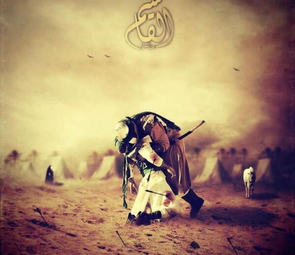 عکس نوشته درباره شهادت حضرت قاسم