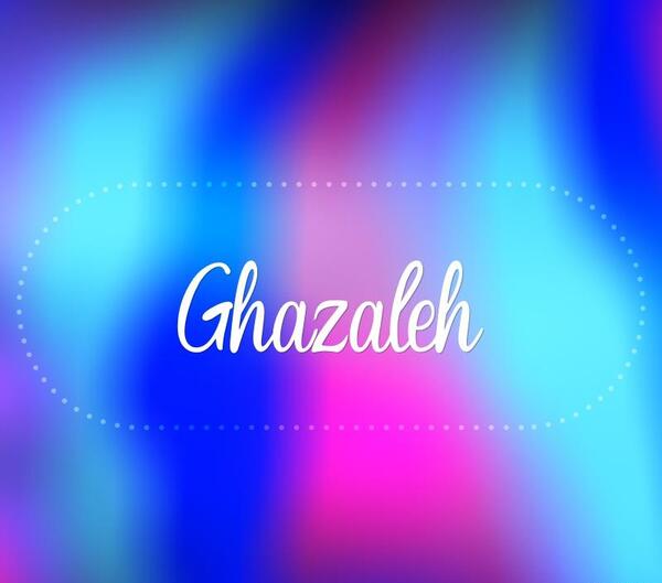 عکس نوشته اسم غزاله به انگلیسی