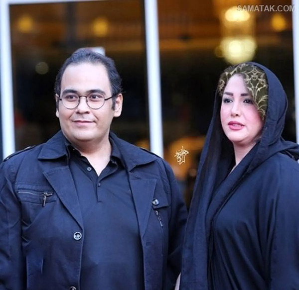 عکس غزل بدیعی در مراسم همسرش