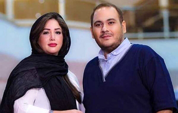 عکس غزل بدیعی در مراسم همسرش