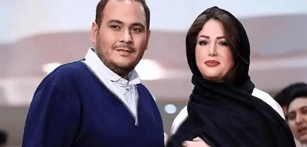 عکس غزل بدیعی در مراسم همسرش
