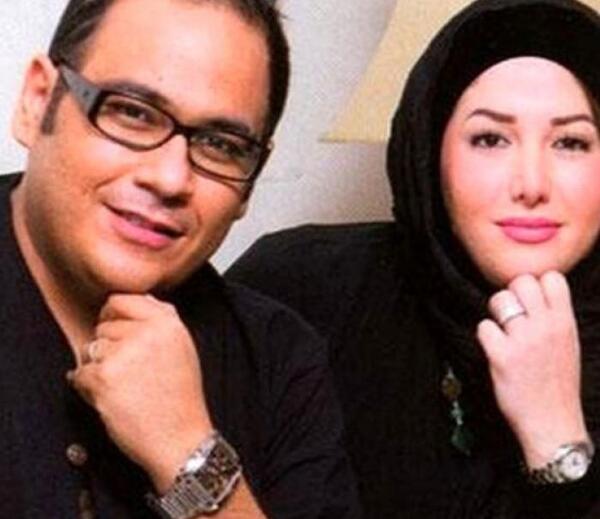 عکس غزل بدیعی در مراسم خاکسپاری همسرش