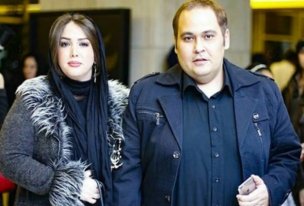عکس غزل بدیعی در مراسم شوهرش