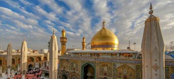 پروفایل عکس نوشته حرم حضرت علی
