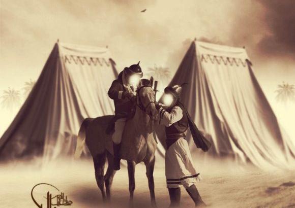 عکس نوشته علی اکبر امام حسین