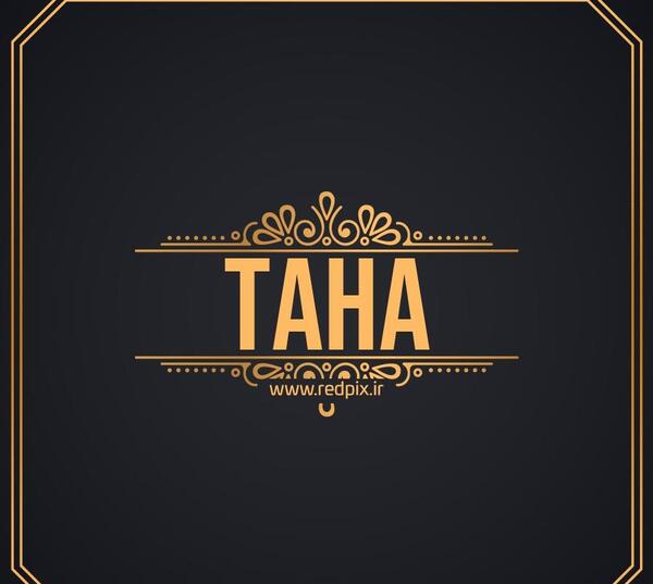 طاها به انگلیسی عکس نوشته