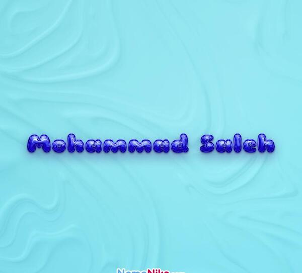 محمد صالح به انگلیسی عکس نوشته