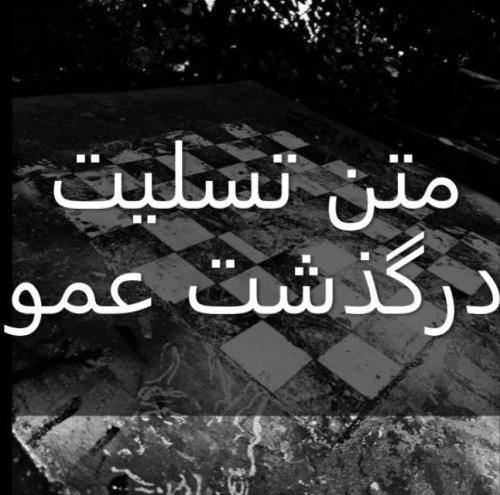 عکس نوشته زن عمو جان روحت شاد
