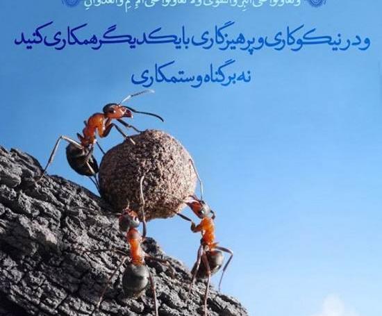 عکس نوشته زیبا از آیات قرآن