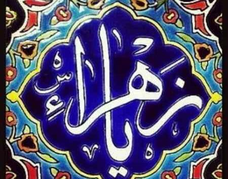 عکس نوشته یا زهرا دستمو بگیر