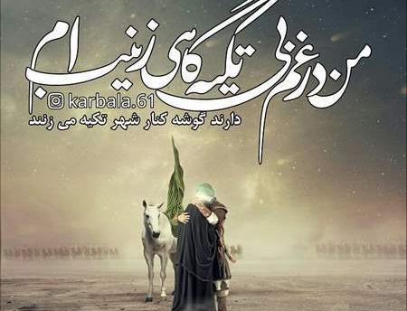 عکس نوشته حضرت زینب محرم